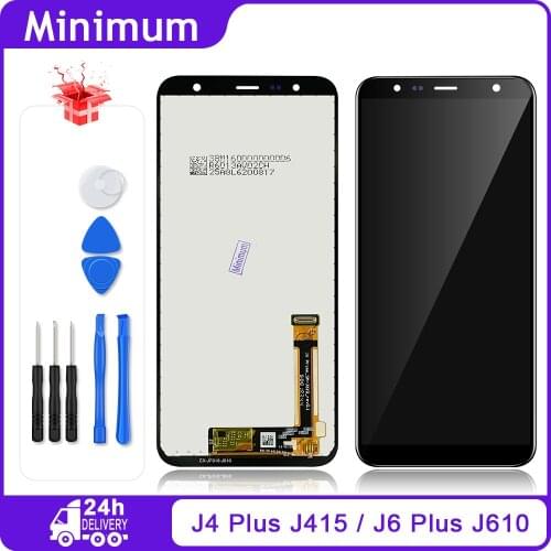 6.0" For Samsung Galaxy J4+ 2018 J4 Plus J415 J415F J410 J6+ 2018 J6 Plus J610 LCD Display Touch Screen Digitizer Assembly