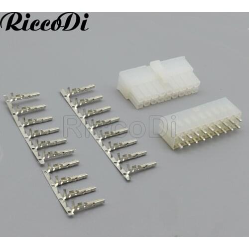 1-20Sets 18Pin Way EPS ATX 4.2mm Pitch Male Female 5557 5569 Housing Wafter 2Row Straight Angle Connector For Computer