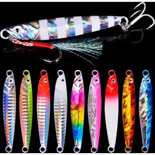 10pcs Metal Spoon Jigs Carp Fishing Lure 7g 10g 17g 21g 28g 40g Crankbait Jig Spoons Wobbler Bait Sea Fishing Lures Pesca