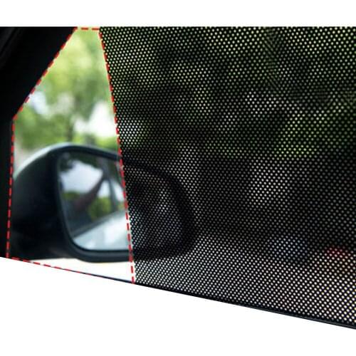 2pcs Car Sun Shades 42*38cm DIY Film Sun Protection Window Cover Black Sunshade Side Window Shield with Small Holes Car Side
