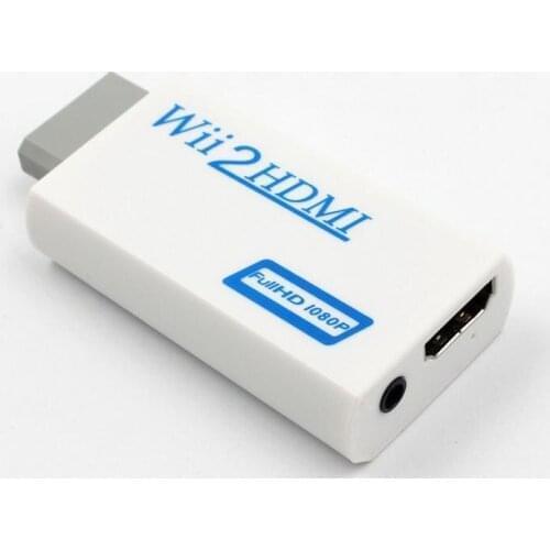 200pcs Wii to HDMI Adapter Converter Support FullHD 720 1080P 3.5mm Audio For HDTV Monitor Display Wii2HDMI brushes