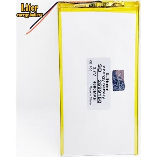 25100150 3.7V 4600mAh lithium polymer batteries 2599150 ultrathin laptop battery tablet PC products