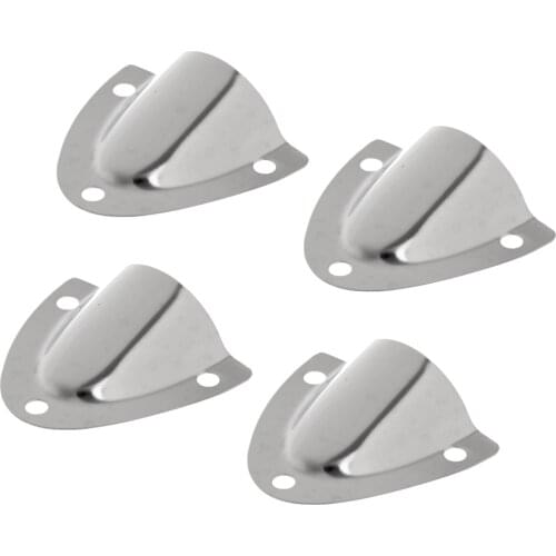 4 Pieces 316 Stainless Steel Clam Shell Vent for Boat - 4 x 4.5cm / 1.57 x 1.77 inch