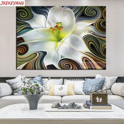 5D Diy diamond painting Abstract lily Diamond Mosaic sale Rhinestone Embroidery cross stitch Y3645