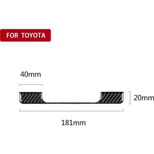Car Interier Stickers Carbon Fiber Center Console Storage Box Trim Decorative Cover For Toyota Camry 2018-2019