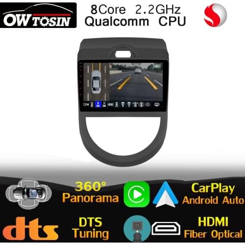 9" IPS Qualcomm 8Core Car Multimedia GPS Radio For Kia Soul 1 AM 2008-2012 360 Panoramic DSP Head Unit Stereo DTS HIFI HDMI WiFi
