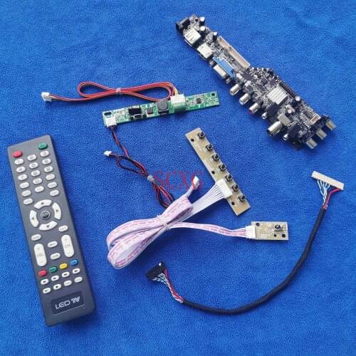 DIY Kit LCD LED 1920*1080 HDMI-compatible AV VGA USB Matrix drive board 30 Pin LVDS Fit M270HAN01.0/M270HAN01.3 Signal Digital