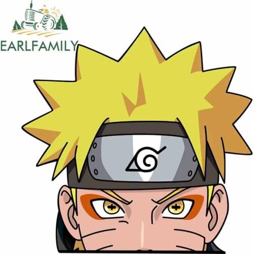 EARLFAMILY 13cm x 13cm for Ninja Uzumaki Fine Decal DIY Stickers Windows Laptop Car Assessoires Refrigerator Car Stickers