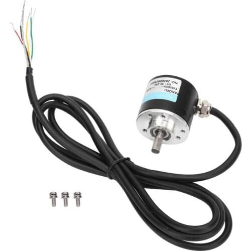 Encoder Solid Shaft ABZ 3-Phase Motion Controls Component 30KHZ 1000B/1024B DC5-24V 144mm Cable Length