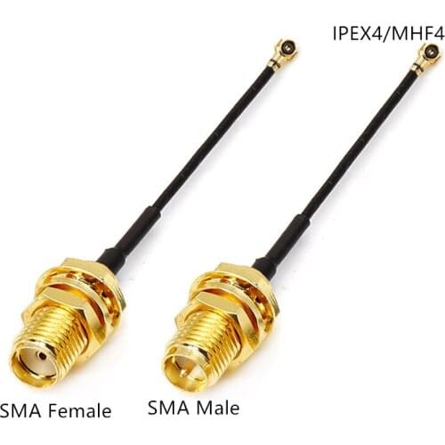 15CM Cable length IPEX4 to RP-SMA Female SMA male 15cm Pigtail for NGFF M.2 7260NGW 8260NGW M2 Card Intel WIFI Wireless Board