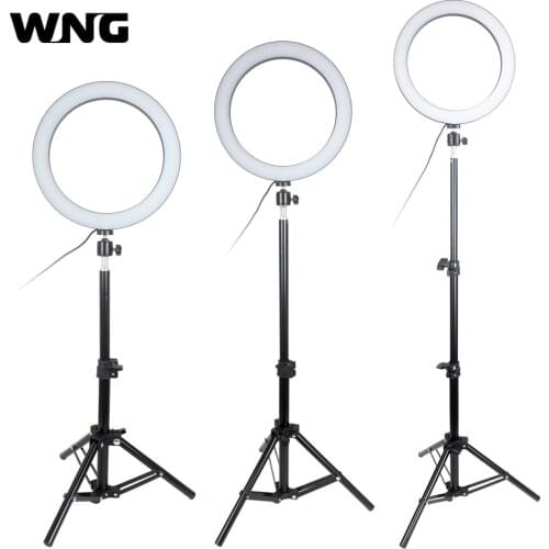 10 inch 26cm Selfie Ring Light with Tripod Stand for Live Stream Led Desktop Ring Light for YouTube