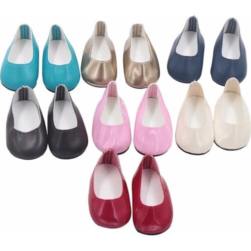 Fashion High-Quality 18 Inch American Doll Shoes For Girls For 43 cm Reborn Baby Dolls Handmade Mini Shoes Doll Accessories