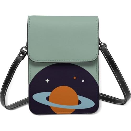 Saturn Shoulder Bag Bulk Funny Mobile Phone Bag Leather Office Female Bags