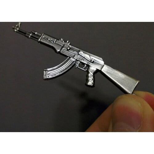 Novelty CS GO Gun AK47 Keychain Men Trinket Counter Strike Awp Rifle Sniper Saber Mens Key Chain Jewelry Souvenirs Party Gift
