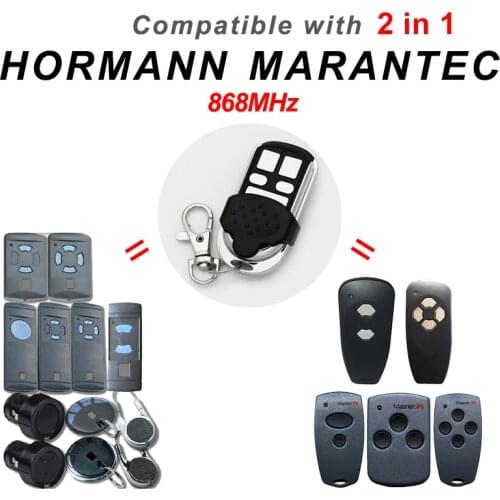 Garage Remote HORMANN 868 MHz Command Clone HORMANN HSM 4 HSM2 HSE2 HSE4 Marantec Digital D302 382 Gate Door Opener Copy