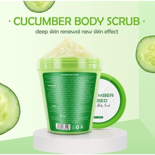 Cucumber Body Scrub 200ml Moisturizing body exfoliator Skin care beauty products skin care products whitening body scrub