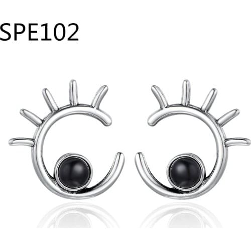 SPE5 Sterling Silver Lucky Beast Guardian AAA Zircon Drop Earrings for Women Sterling Silver Jewelry MM