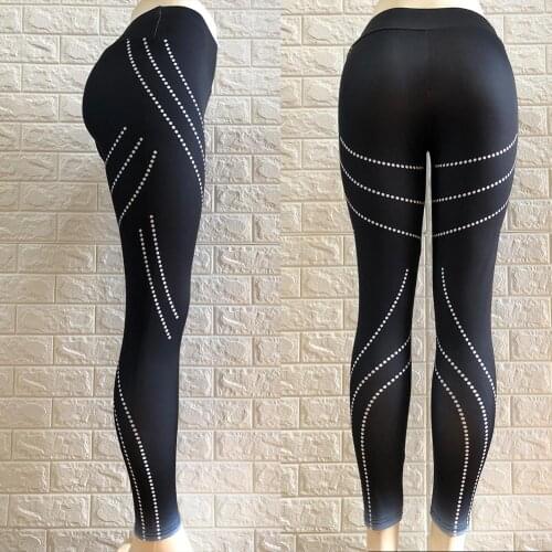 Sport Pants Compression Tights Female Slim Sports Clothing Women Black Yoga Pants