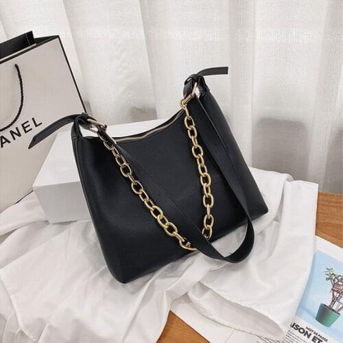 New Style Chain Shoulder Bag Woman Stylish Luxury Brand Ladies Handbag High Quality Soft Pu Leather Hand Bags For Women 2020