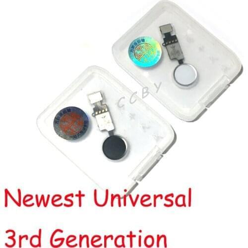 10pcs 3rd Generation Universal Home Button Flex Cable For iPhone 7 8 Plus Menu Keypad Return On Off Fuction Solution