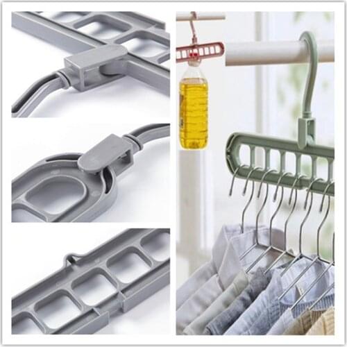 Clothes Hanger Closet Organizer Space Saving Hanger Multi-port Clothing Rack Plastic Scarf Cabide Storage Hangers For Clothes