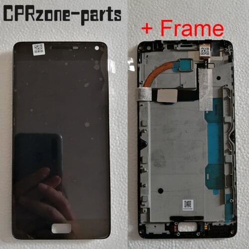 5.5" Black / Gold + Frame For Lenovo Vibe P1 P1c72 P1a42 P1c58 LCD Display With Touch Screen Digitizer Sensor Panel Assembly
