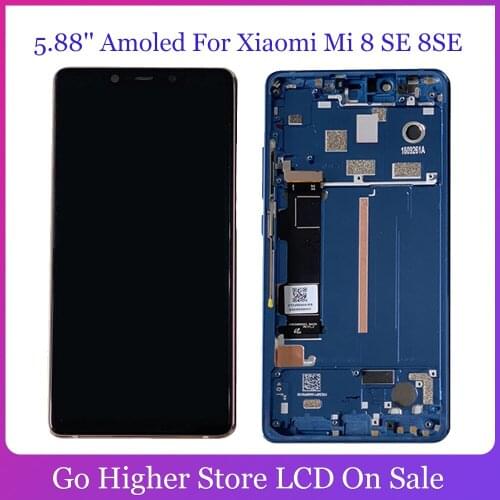 5.88'' Amoled For Xiaomi Mi 8 SE 8SE LCD Display Touch Screen Panel Digitizer Assembly Phone Repair Screen For XIAOMI 8SE