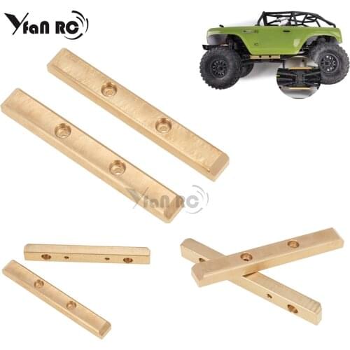 1 Set Yesrun RC stone bars nerf bars bronze car rails rock for 1/24 axial SCX24 90081 beam strengthen accessories upgrade