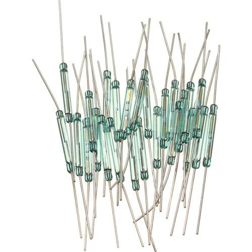 25PCS Reed Glass Magnetic Induction Switches Tube N/O SPST 300VDC 3X20MM