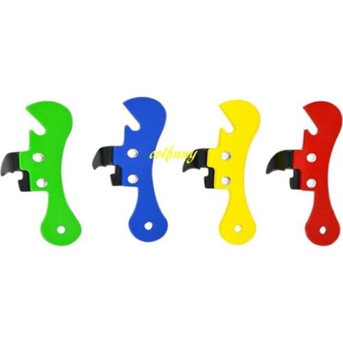 300pcs/lot Fast shipping can opener multifunctional can opener beer bottle opener Jar Opener Home cooking tools 4 colors
