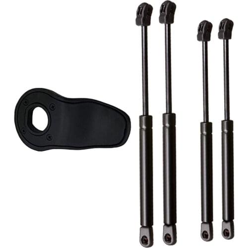 4Pcs Auto Rear Window & Rear Liftgate Gas Spring Struts Lift Supports Damper with 817902E010 Tail Gate Glass Grip