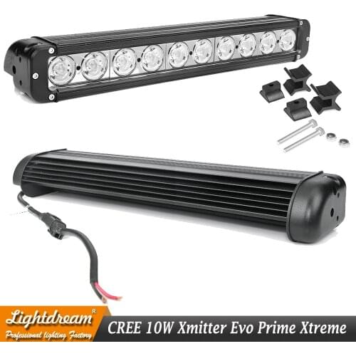 4x4 led off road light bar 40W 60W 120W 180W 240W Single Row 10W led Work light bar Spotlights x1pc