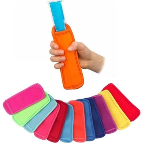 5 Pack Reusable Ice-sucker Bags ,neoprene Fabric Holders Bags Freeze Icicle Sleeves Antifreezing Sleeves Molds
