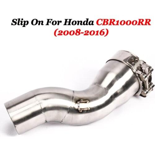 51mm For Honda CBR1000RR 2008-2016 Motorcycle Exhaust Muffler Escape Moto Modified Stainless Steel Connector Middle Link Pipe