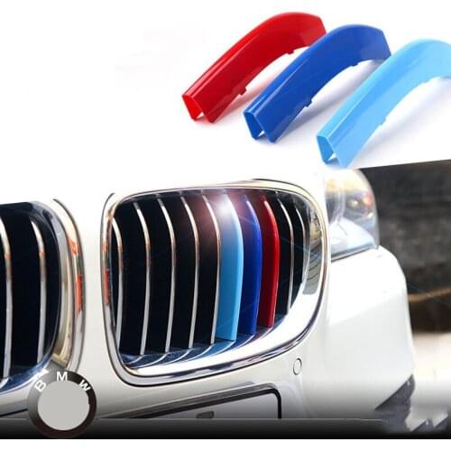 Angelguoguo 3D Car Grille Sport Stripe ABS Decal Sticker fit for 2014-2015 BMW 5 Series 528li 525li