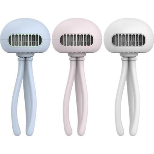 Mute Jellyfish Handheld Fan Wireless Clip Fan 3 Speeds USB Low Noise Clip Fan N0PF