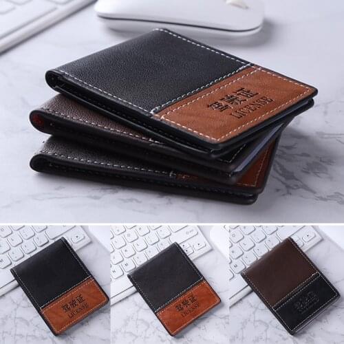 New Ultra-thin Driver License Holder Pu Leather Cover for Car Driving Documents Business ID Pass Certificate Folder Wallet Purse