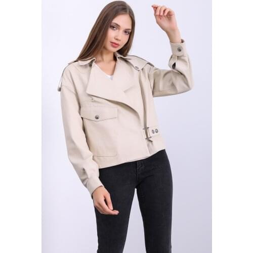 Deri Effect Womens Fashion Leather Jackets