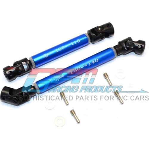 GPM AXIAL 1/10 SCX10 II 90046 BUGGY Crawler Accessories Steel Cross Head + Alloy Tube Adjustable Middle Drive Shaft RC Car Parts