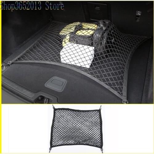 For Volvo XC60 2018-2019 Trunk Elastic String Plane Net Mesh Storage Bag Pocket Cage Car Styling Accessories 1pcs