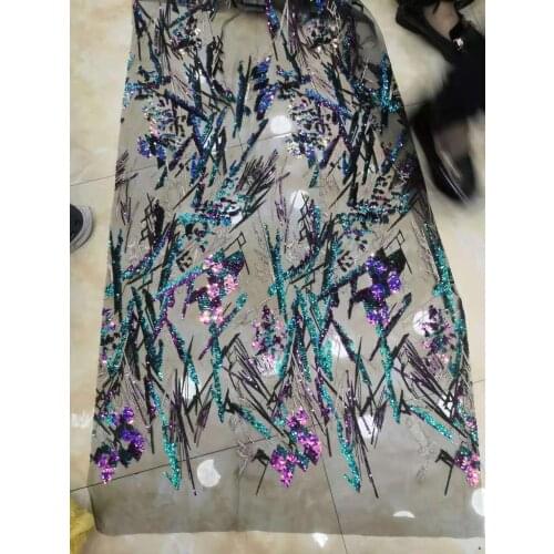 Factory price SYJ-111811 embroidered Mesh Tulle fabric Bridal wedding Nigerian lace fabrics