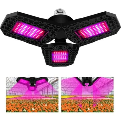 3 side led Full Spectrum Grow Light Phyto Lamp for E27 Plant Bulb fitolamp hydroponics for Indoor Flower vegetable Grow Tent Box