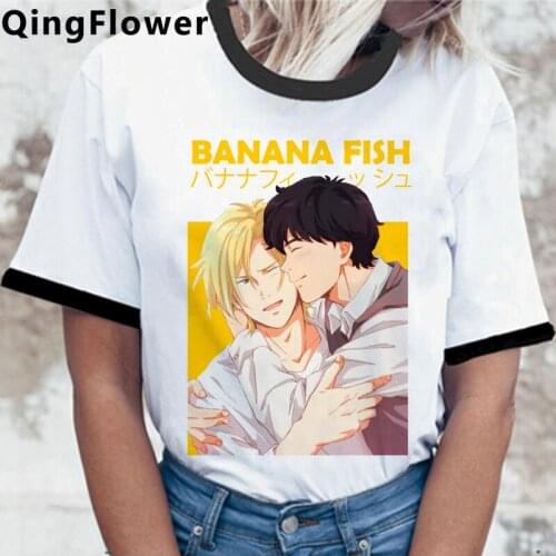 Harajuku Anime Banana Fish T Shirt Manga Unisex Streetwear T-shirt Casual Short Sleeve Tshirt Homme Hip Hop Top Tees