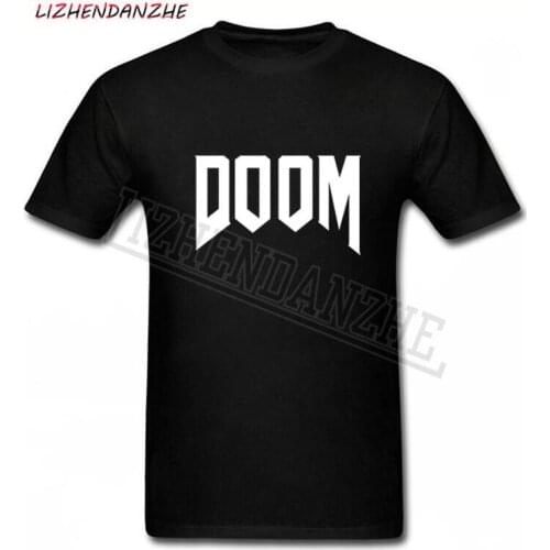 Summer new brand fashion Doom T-shirt - All Time Great Video Game Unoffical in Mens 100% Cotton man T Shirt 0182