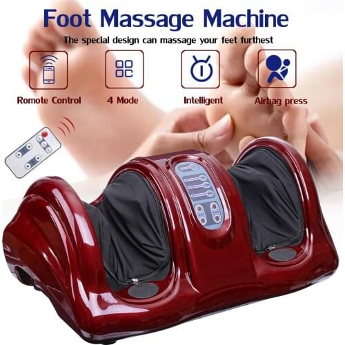 110V/220V Electric Heating Foot Body Leg Massager Shiatsu Kneading Roller Vibrator Machine Reflexology Calf Leg with Remote
