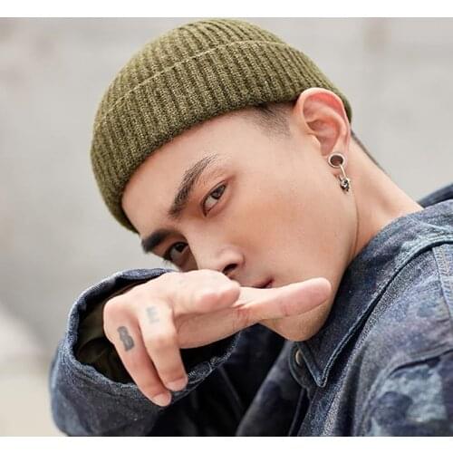 Mens Knitted Beanie Unisex 2021 Winter Men Skullies Beanies Warm Casual Lyon Yuppie Hat Crochet Beanie Hat Female Baggy Cap