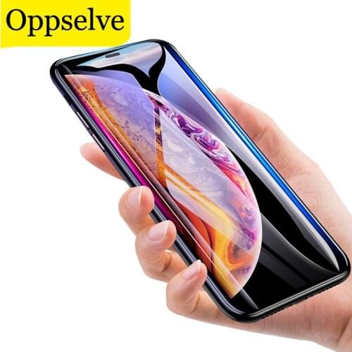 Oppselve Orginal Touch 5D Tempered Glass For iPhone 11 Pro X XS Max XR S Full Cover Screen Protector For iPhone 8 7 Plus Film