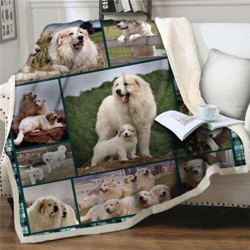 Animal pet dog Throw Blankets on Bed sofa Plush Sherpa Blanket Bedspreads Fur Quilts cover soft flannel Home textiles child gift