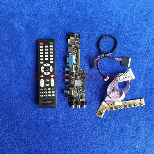 Fit B133XW03 V.0/V1/V2/V3/V4/V5 upgrade 3663 TV digital AV VGA USB DVB screen 40 pin LVDS 1366*768 LCD drive board DIY Kit