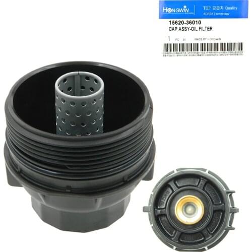Genuine ON.:15620--36010 New Engine Oil Filter Housing Cap Assembly Fits For TTOYOTA HIGHLANDER RAV4 SCION CAMRY LLEXUS ES350